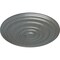 Ekena Millwork Carton Ceiling Medallion (For Canopies up to 3 3/4"), Hand-Painted Platinum, 17 3/4"OD x 1 3/8"P CM18CAPLS - alternate 3